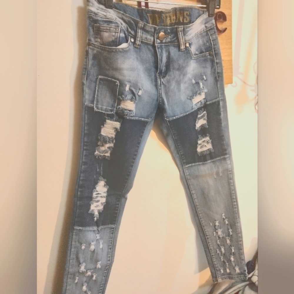 Skinny Blue Jeans denims for teenager or young adult